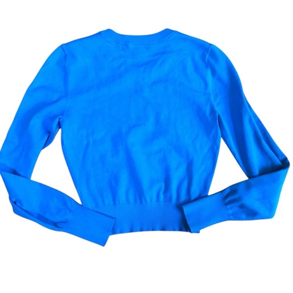 INTERMIX Blue Crew Neck Sweater Long Sleeve Size Small - Picture 5 of 6